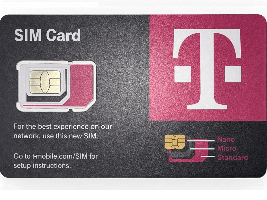 Sim cards on a sleek dark surface